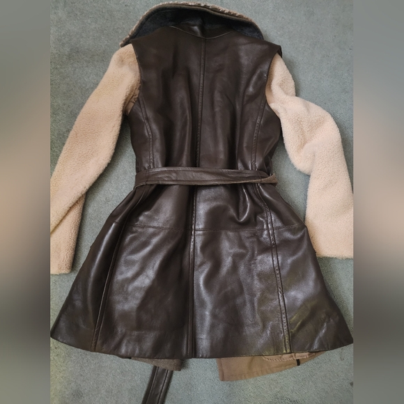 NWT Reed Krakoff Leather Long Vest with Wool and Silk Liner Size Medium - Picture 13 of 16